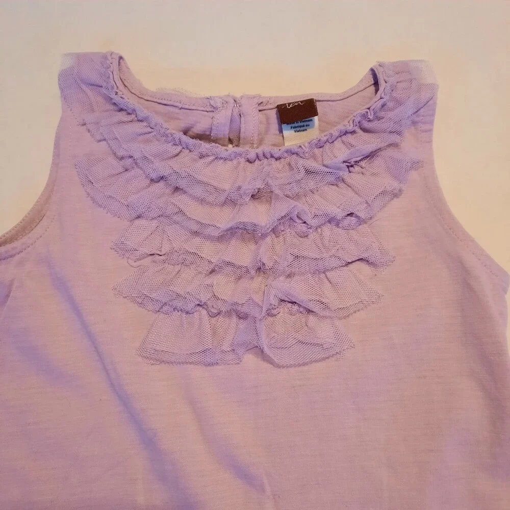 Tea Collection Girls Lavender Sheath Dress 4